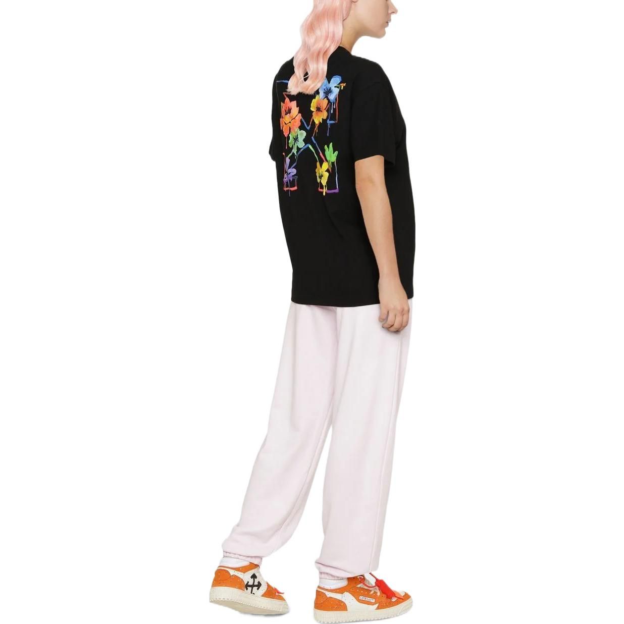 (WMNS) Off-White Floral Arrow Logo Tee 'Black' OWAA089S22JER0051084 sold by KicksCrew product image thumbnail 4