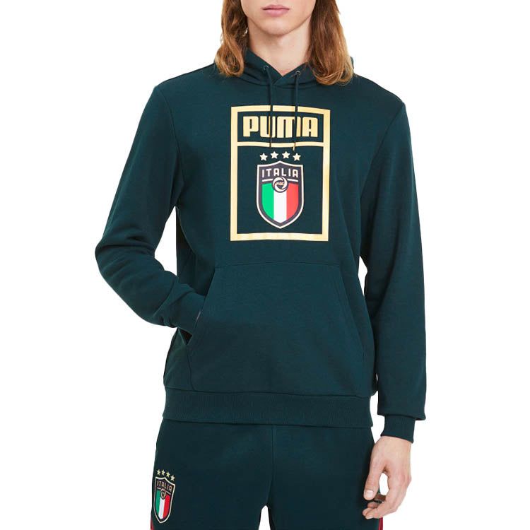 Puma FIGC Full Sleeve Printed Hoodie 'Green' 757506-18 sold by KicksCrew product image thumbnail 3