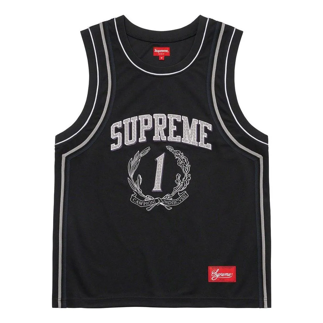 Supreme Campioni Basketball Jersey 'Black Grey' SUP-SS23-276 sold by KicksCrew