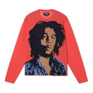 Stussy Bob Marley Sweater 'Red' 317007 sold by KicksCrew