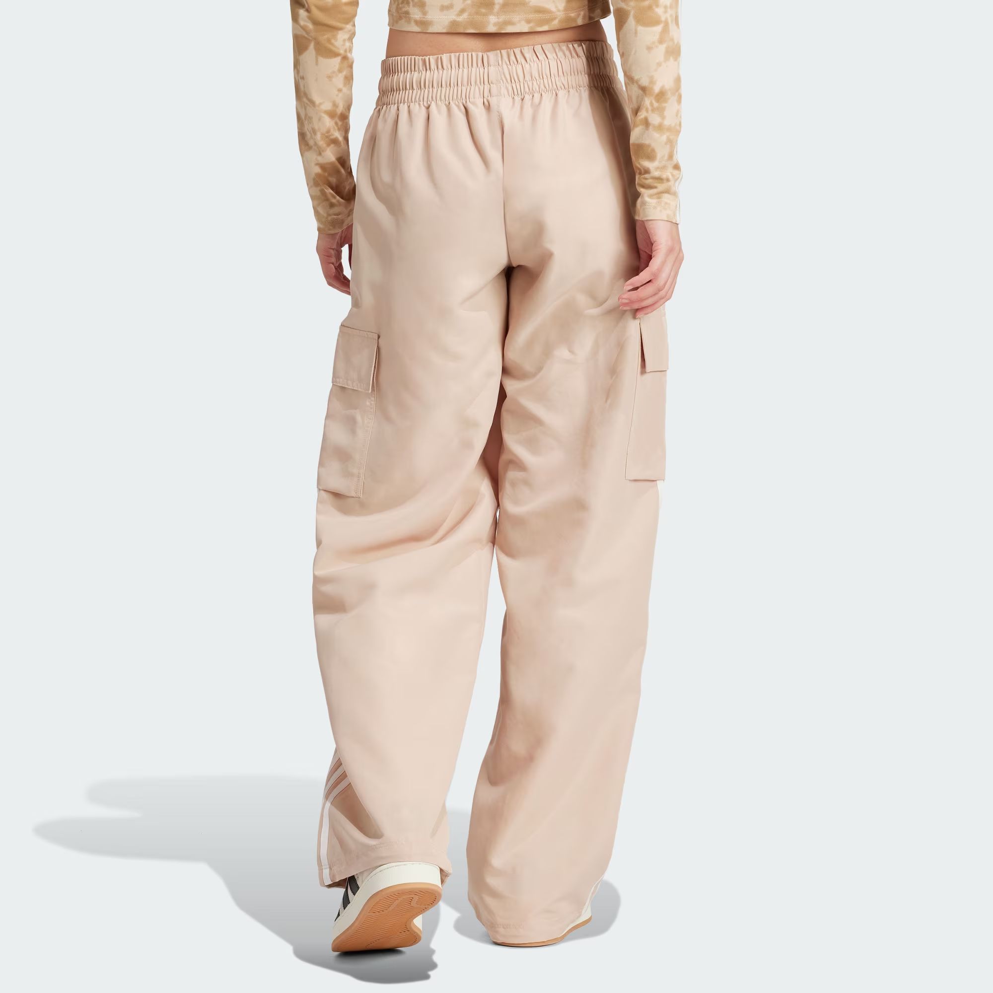 (WMNS) adidas Originals Adicolor Cargo Tracksuit Bottoms 'Beige' IZ0717 sold by KicksCrew product image thumbnail 4