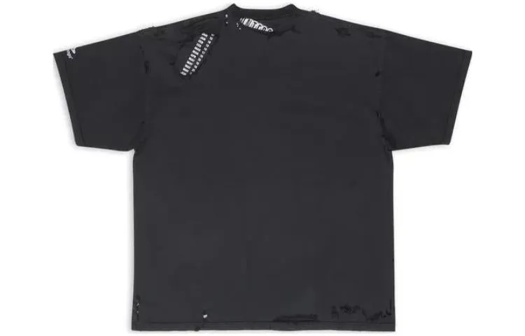 Balenciaga 3B Sports Icon Repaired Oversized T-Shirt 'Washed
