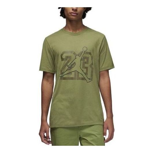 Air Jordan Flight Essentials T-Shirt 'Sky J Light Olive' FB7394-340 sold by KicksCrew