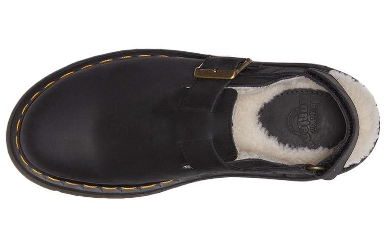 (WMNS) Dr.Martens Jorge II Faux Fur Lined Nubuck Slingback Mules 'Black' 31264001 sold by KicksCrew product image thumbnail 3
