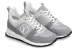 (WMNS) LOUIS VUITTON Run Away Sneakers 'Grey Mesh with Logo' 1ABW54 sold by KicksCrew