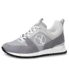 (WMNS) LOUIS VUITTON Run Away Sneakers 'Grey Mesh with Logo' 1ABW54 sold by KicksCrew