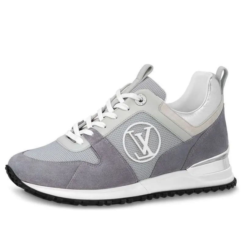 (WMNS) LOUIS VUITTON Run Away Sneakers 'Grey Mesh with Logo' 1ABW54 sold by KicksCrew