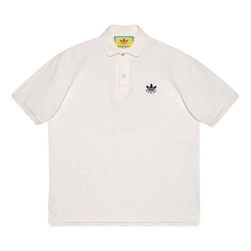 adidas x Gucci Cotton Piquet Polo 'White' 700497-XJEL0-9791 sold by KicksCrew