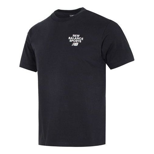 New Balance Logo Print Tee 'Black' 5ED12093-BK sold by KicksCrew