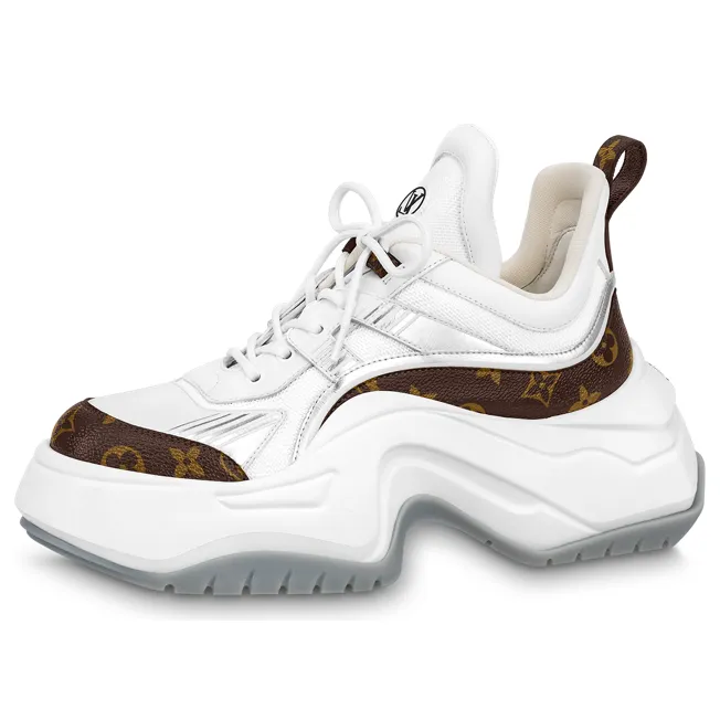 LOUIS VUITTON Archlight 2.0 Platform Sneakers 'White Brown Monogram' 1ABIHL sold by KicksCrew