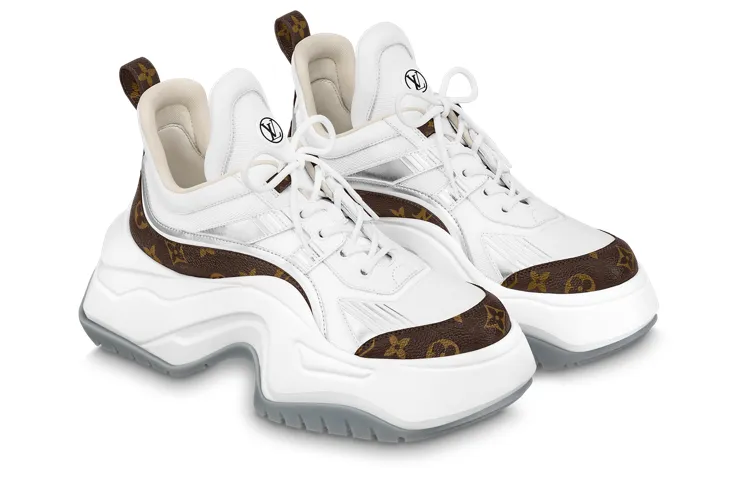 LOUIS VUITTON Archlight 2.0 Platform Sneakers 'White Brown Monogram' 1ABIHL sold by KicksCrew product image thumbnail 2