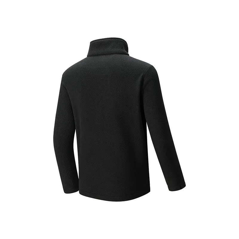 Mizuno Logo Fleece Jacket 'Black' A2CC3505 sold by KicksCrew product image thumbnail 2
