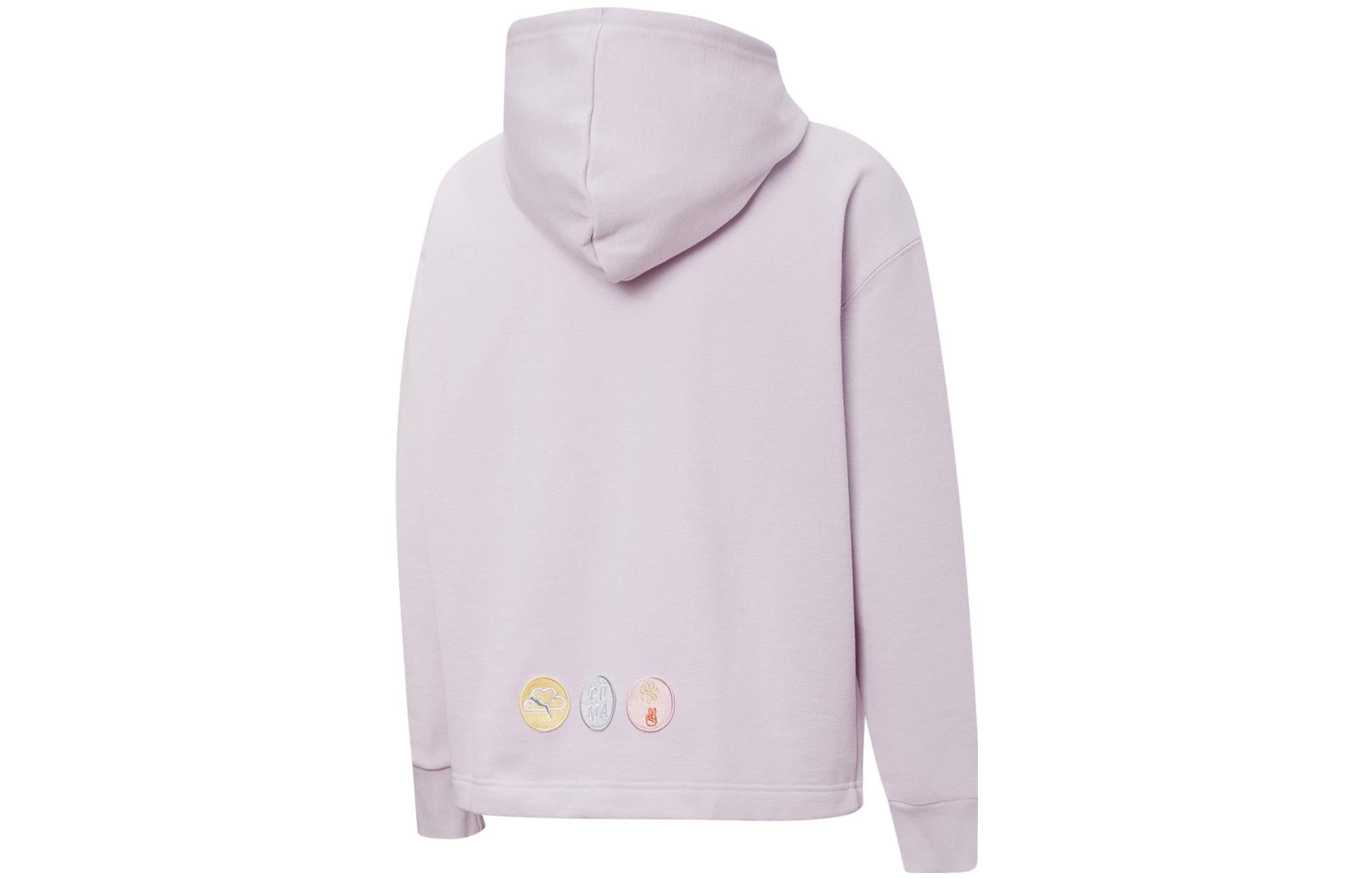 (WMNS) Puma Pocket Hoodie 'Purple' 536094-17 sold by KicksCrew product image thumbnail 2