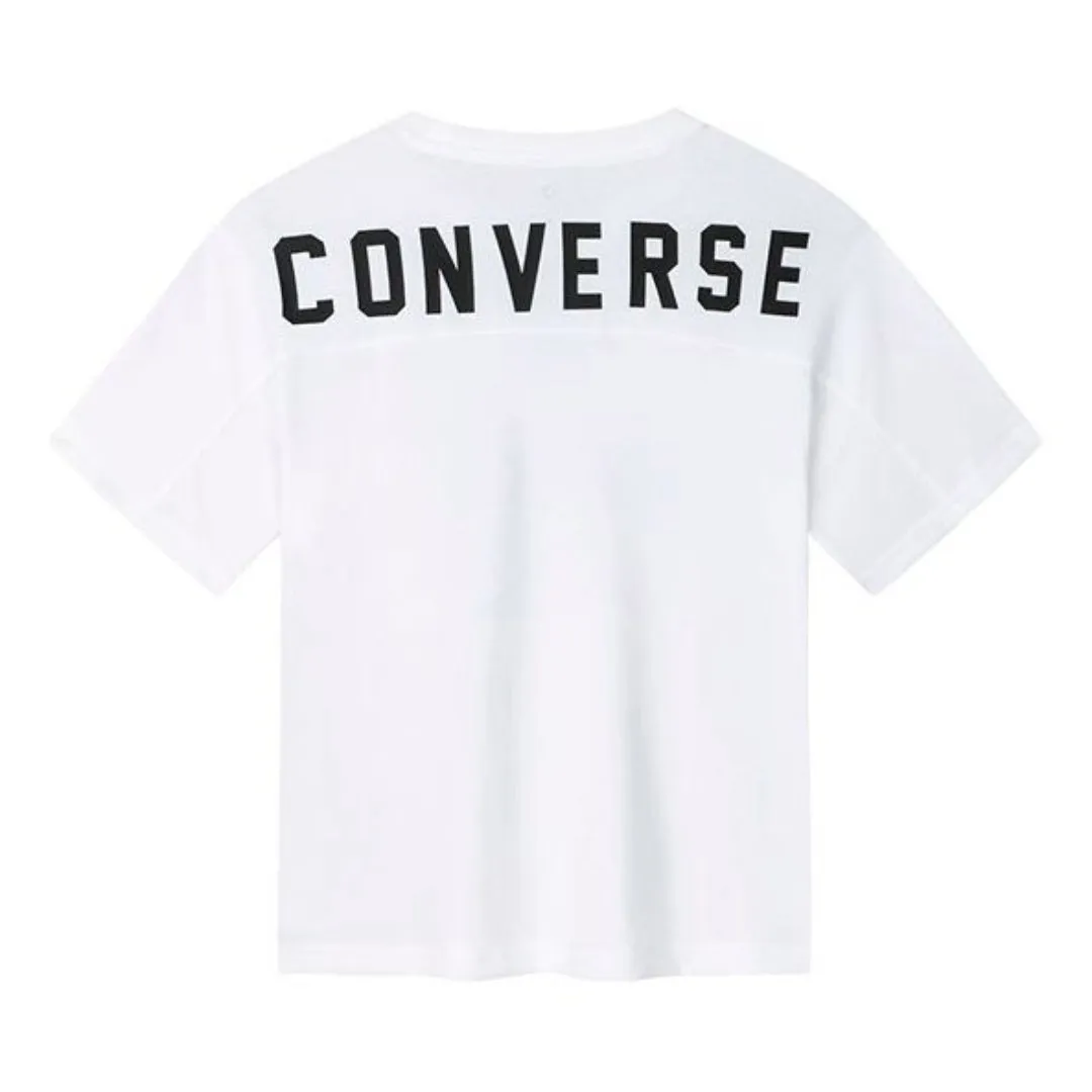 (GS) Converse Logo Printed T-Shirt 'White Black' CV2422028GS-001 sold by KicksCrew product image thumbnail 2
