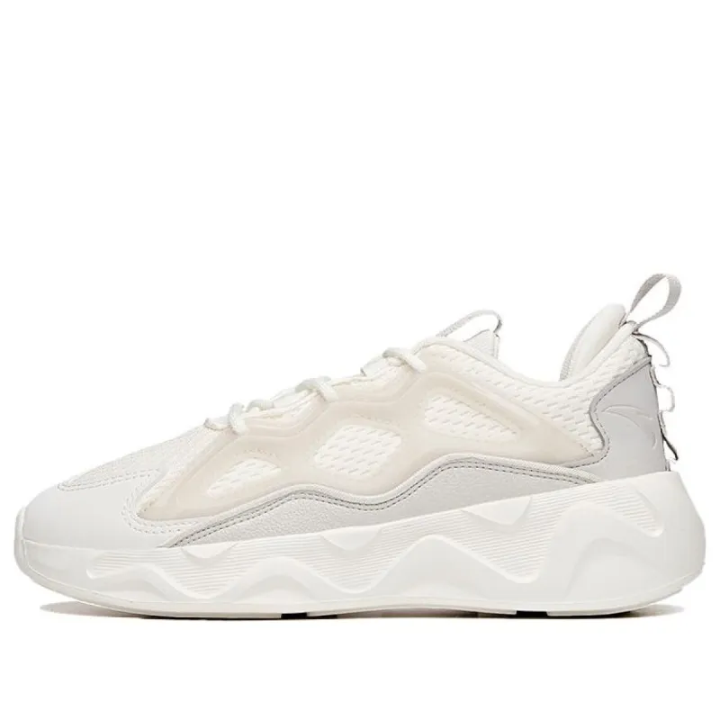 (WMNS) ANTA Life Series Sneakers 'White Grey' 122118840-1 sold by KicksCrew