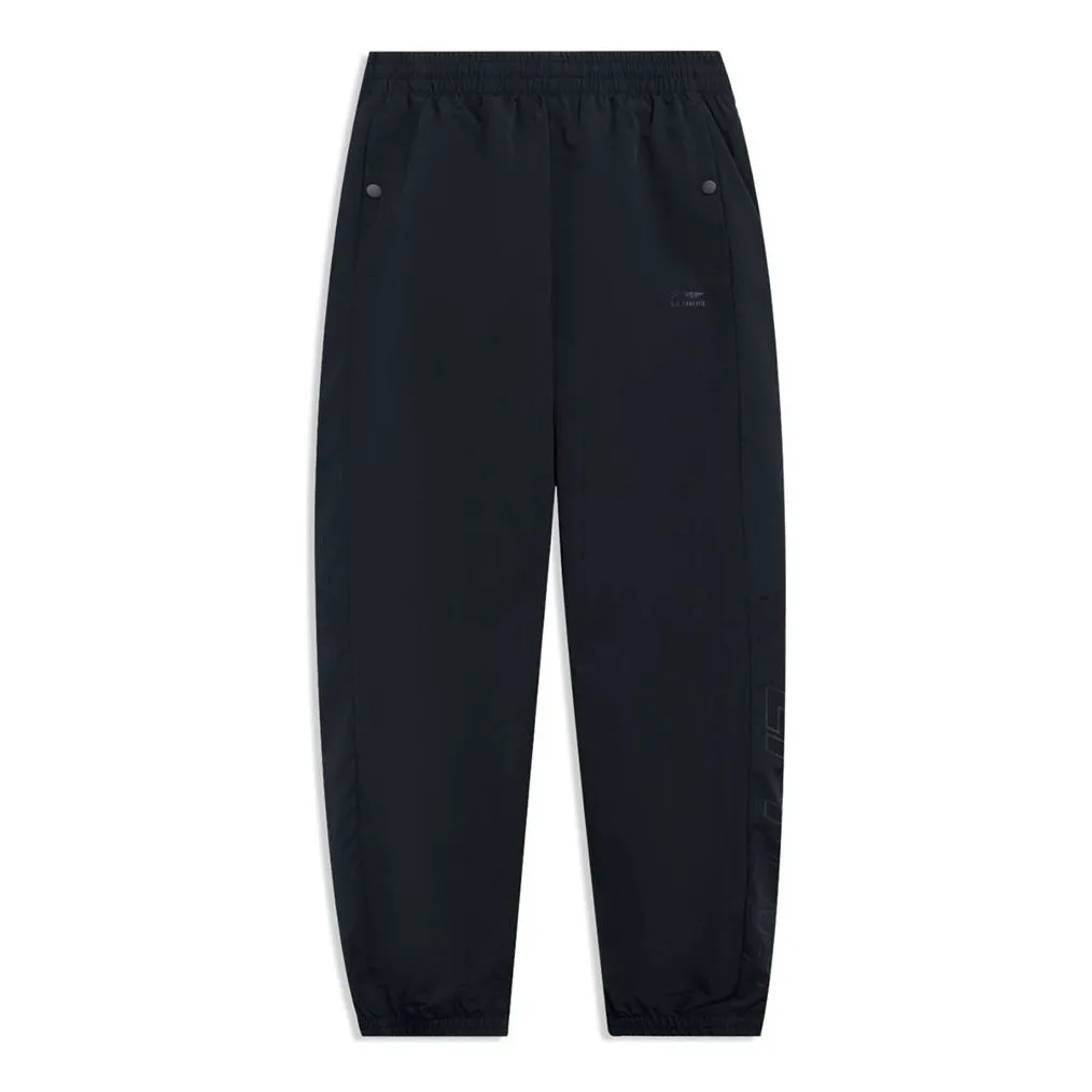 Li-Ning Graphic Waterproof Joggers Pants 'Black' AYKT035-4 sold by KicksCrew