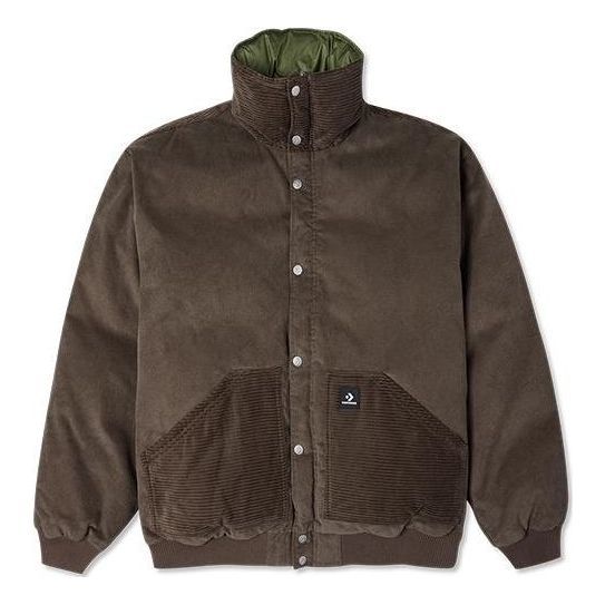 Converse Stand Collar Down Jacket 'Brown' 10023796-A02 sold by KicksCrew