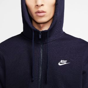 Nike Sportswear Club Fleece Full-Zip Hoodie 'Blue' BV2646-410 sold by KicksCrew