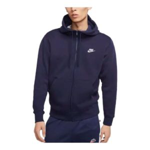 Nike Sportswear Club Fleece Full-Zip Hoodie 'Blue' BV2646-410 sold by KicksCrew