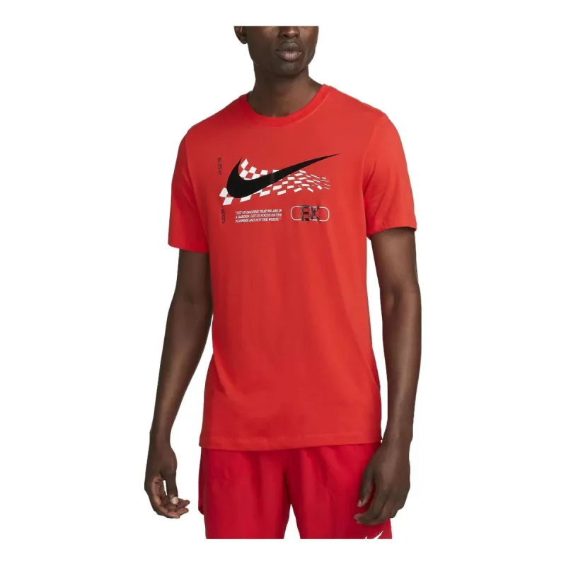 Nike Dri-FIT Running T-Shirt 'Red' FJ2358-673 made by Nike