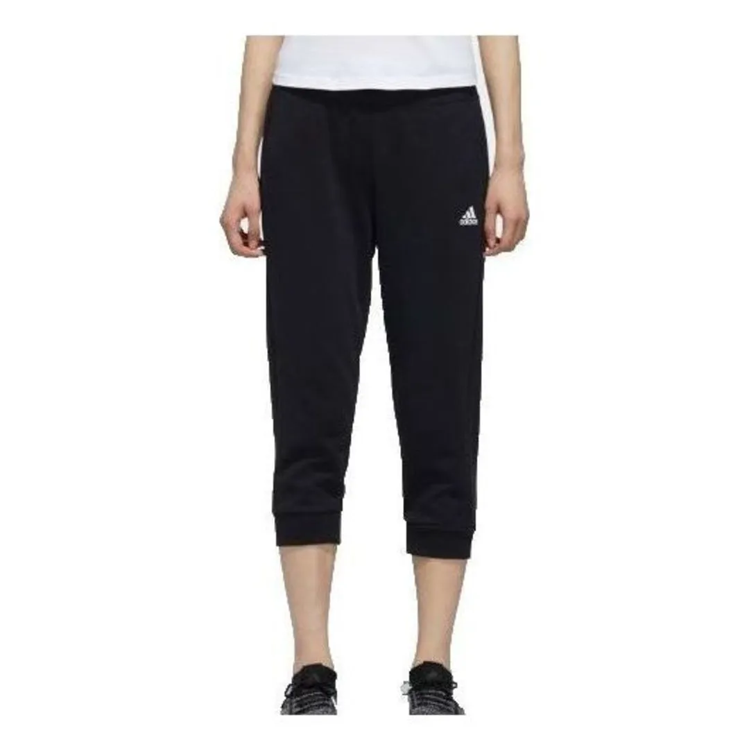 (WMNS) adidas 3/4 Knitted Pants 'Black' DY8603 sold by KicksCrew