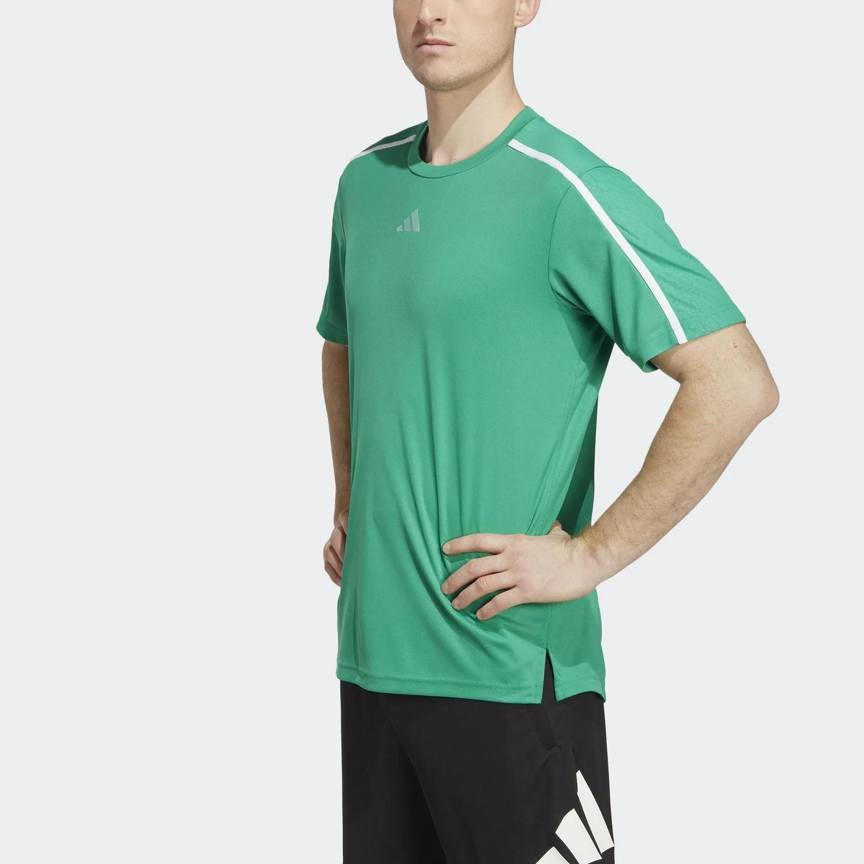 adidas Workout Base T-Shirt 'Green White' IB7899 sold by KicksCrew product image thumbnail 4