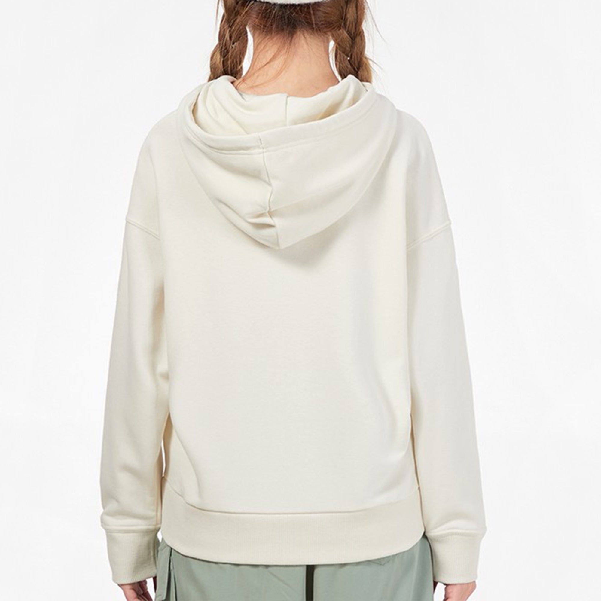 (WMNS) Puma Classics Logo Hoodie 'Beige Pink Blue' 531385-88 sold by KicksCrew product image thumbnail 4