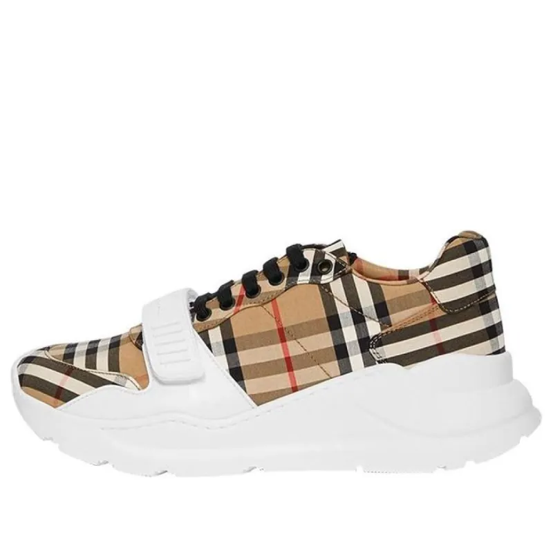 (WMNS) Burberry Vintage Check Cotton Sneakers 'Beige White' 80202811 sold by KicksCrew