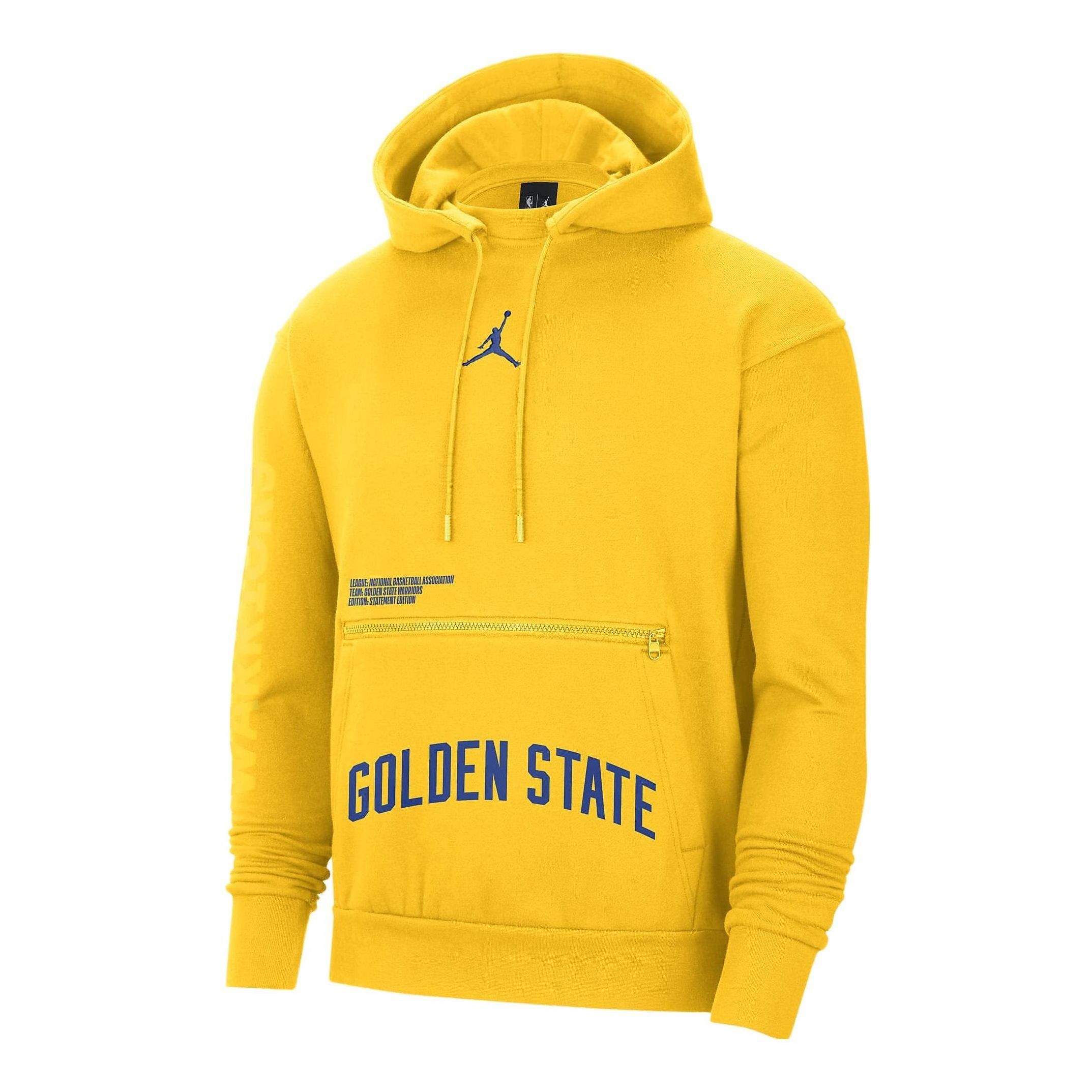 Air Jordan Golden State Warriors Courtside Statement Edition NBA Fleece Pullover Hoodie 'Yellow' DR7001-728 sold by KicksCrew