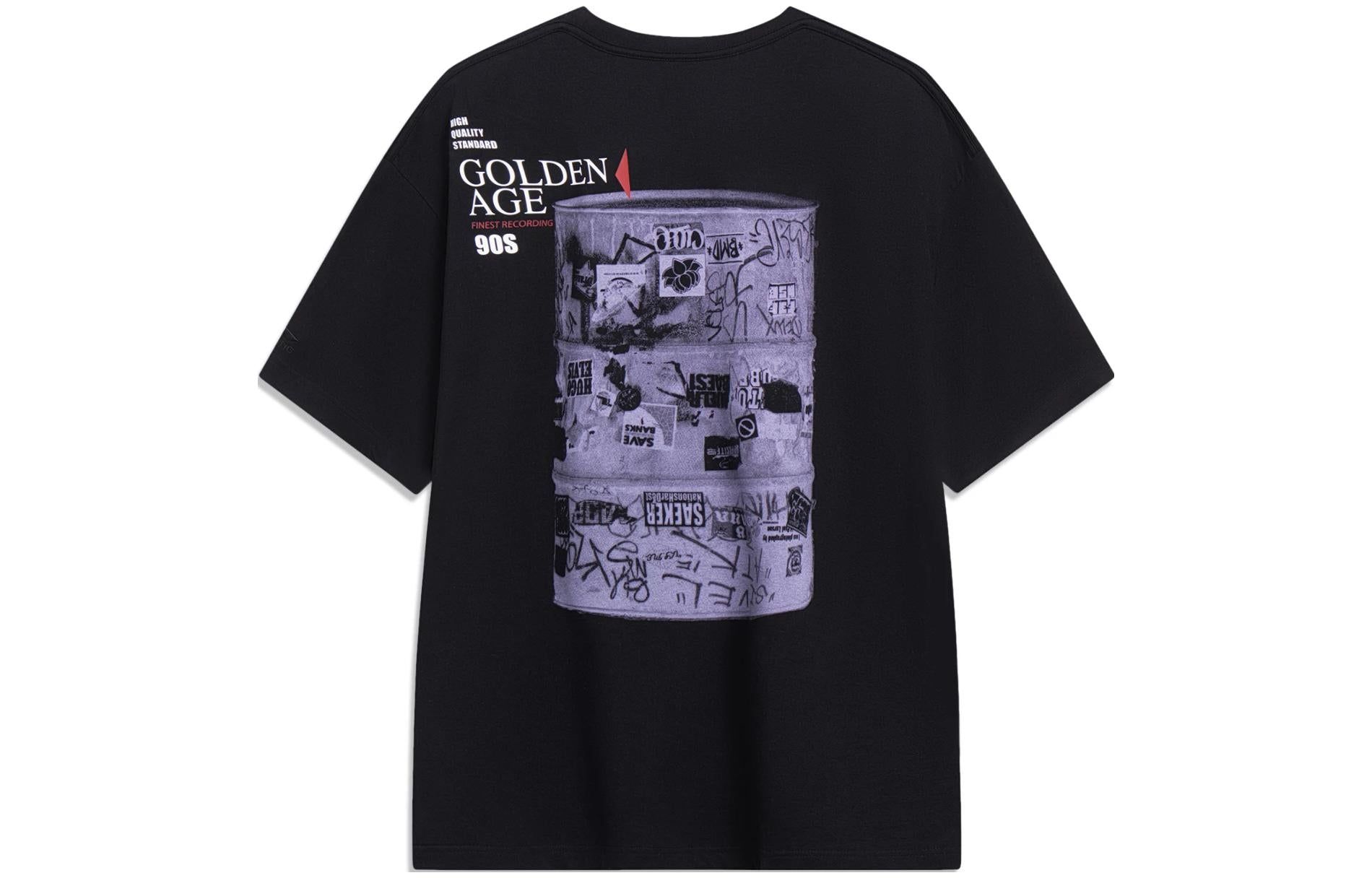 Li-Ning Skateboarding Graphic T-shirt 'Black' AHST071-1 sold by KicksCrew product image thumbnail 2
