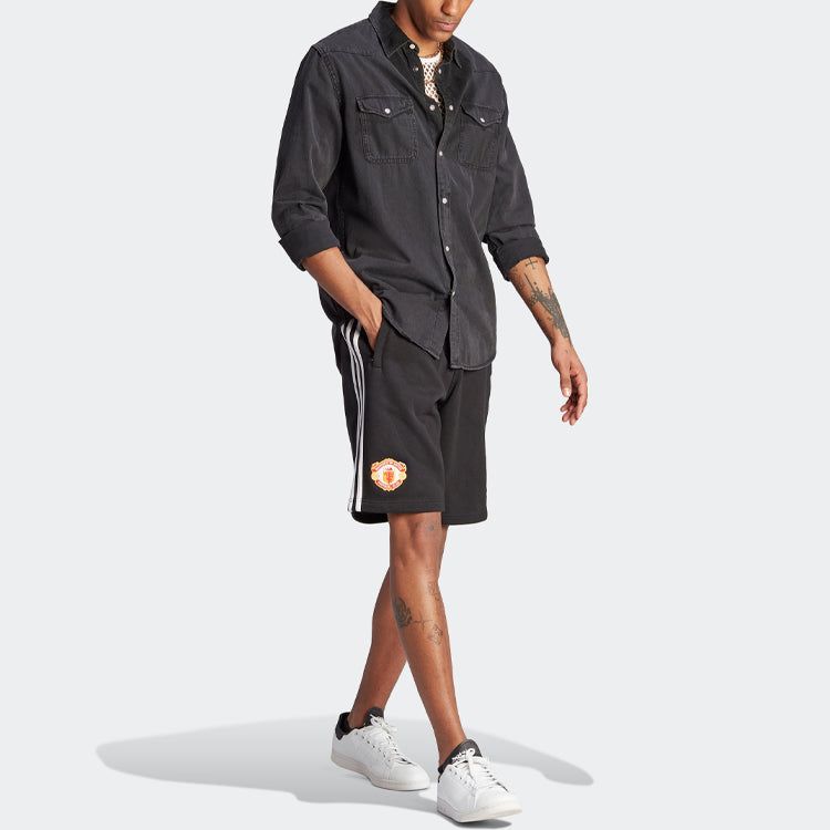 adidas originals Manchester United OG Sweat Shorts 'Black' IP5546 sold by KicksCrew product image thumbnail 4