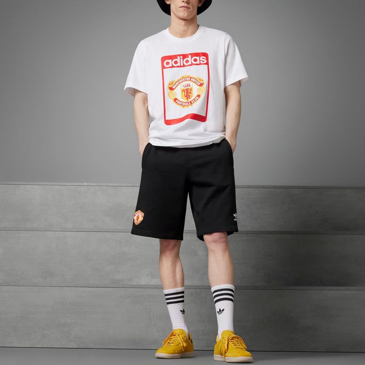 adidas originals Manchester United OG Sweat Shorts 'Black' IP5546 sold by KicksCrew product image thumbnail 5