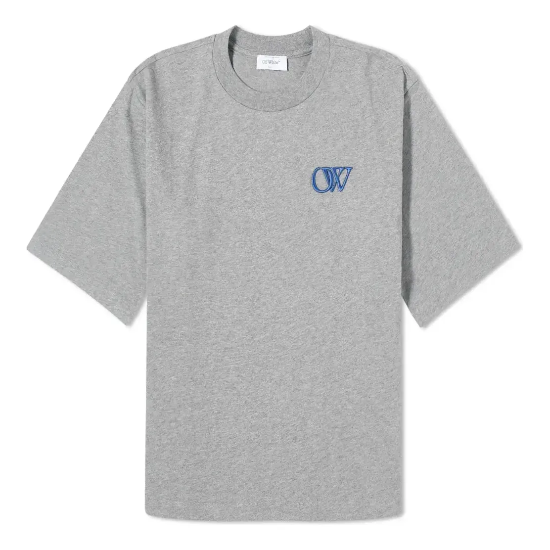 (WMNS) Off-White Flock Basic T-shirt 'Grey' OWAA124S24JER0060846 sold by KicksCrew