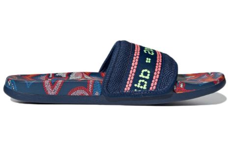 (WMNS) Adidas Adilette Comfort Slide 'Floral Mystery Blue' GV7086 sold by KicksCrew