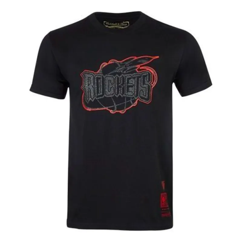 Mitchell & Ness x NBA Houston Rockets T-shirt 'Black' MN13S32-HOU sold by KicksCrew