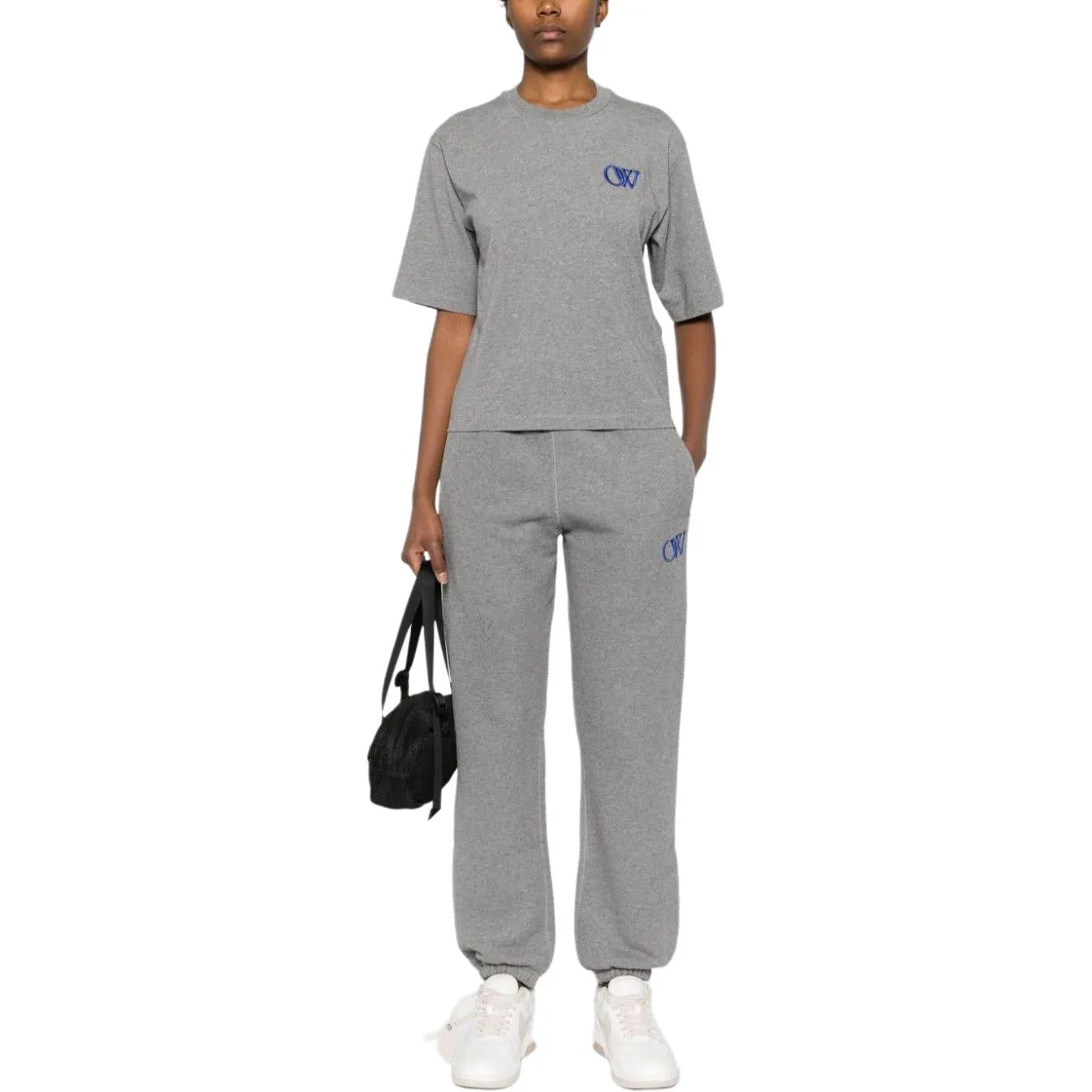 (WMNS) Off-White Flock Basic T-shirt 'Grey' OWAA124S24JER0060846 sold by KicksCrew product image thumbnail 3