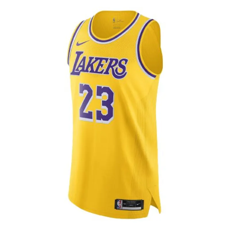 Nike x NBA Lakers LeBron James Jerseys 'Yellow' CW3448-729 sold by KicksCrew