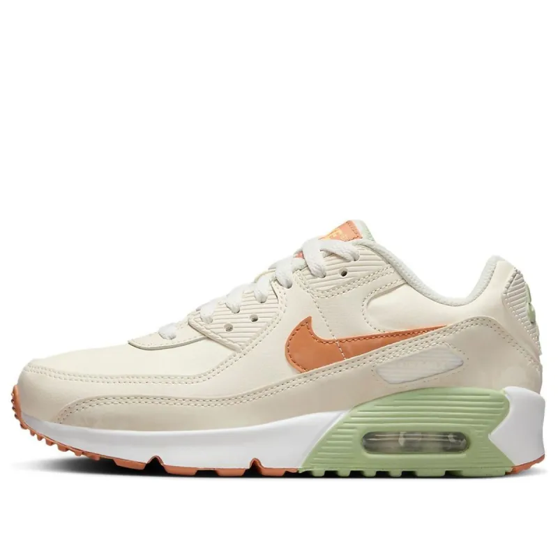 (GS) Nike Air Max 90 Leather 'Pale Ivory Honeydew' CD6864-122 sold by KicksCrew