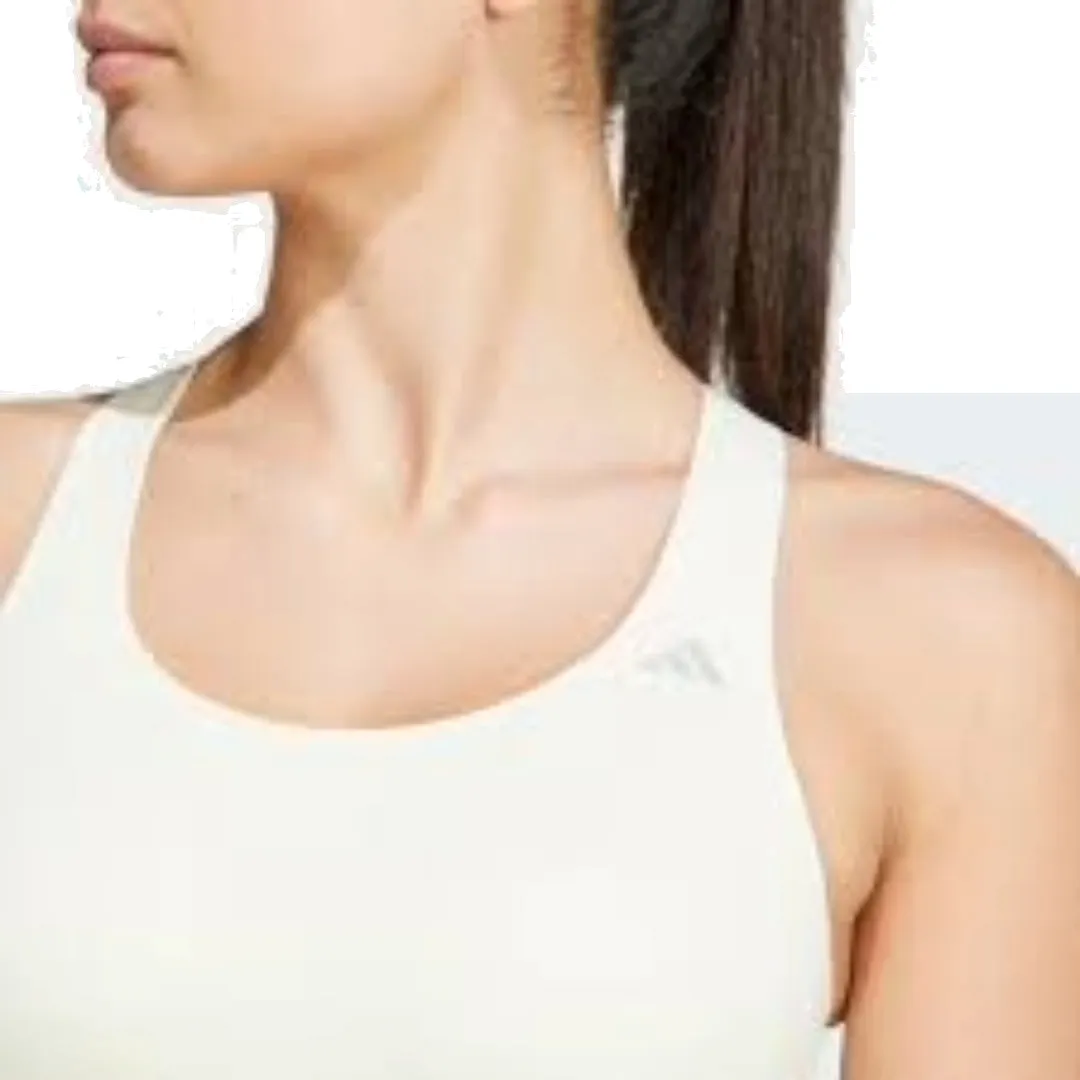 (WMNS) adidas Daily Comfortable Studio Light-Support Bra Asia Sizing 'White' JJ1463 sold by KicksCrew product image thumbnail 3