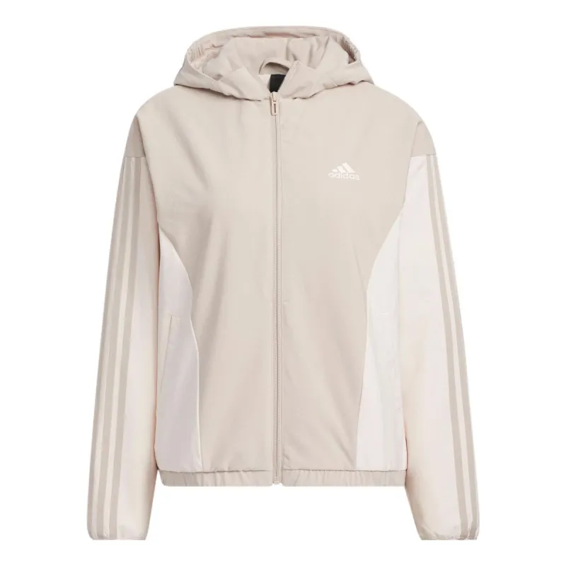 (WMNS) Adidas Must Haves Woven Jackets 'Beige' HY2881 sold by KicksCrew
