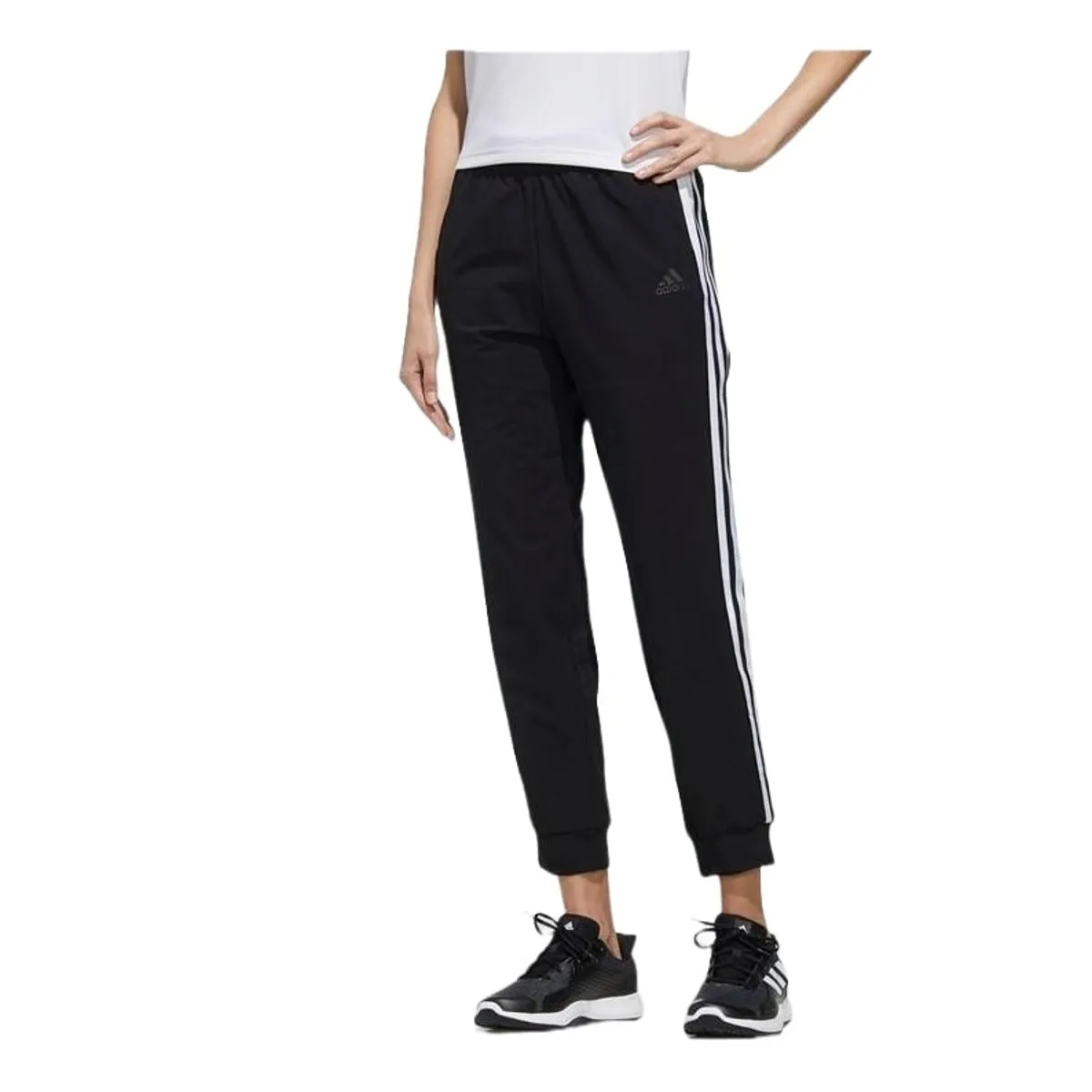 (WMNS) adidas 3-Stripes Sport Pants 'Black' FM9249 sold by KicksCrew product image thumbnail 3