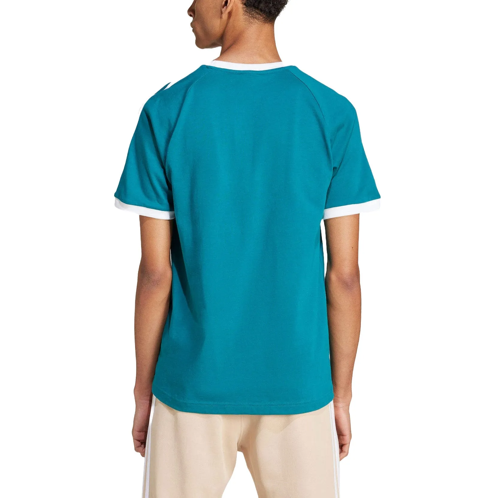 adidas Adicolor 3-Stripes T-Shirt 'Teal White' IZ2367 sold by KicksCrew product image thumbnail 2