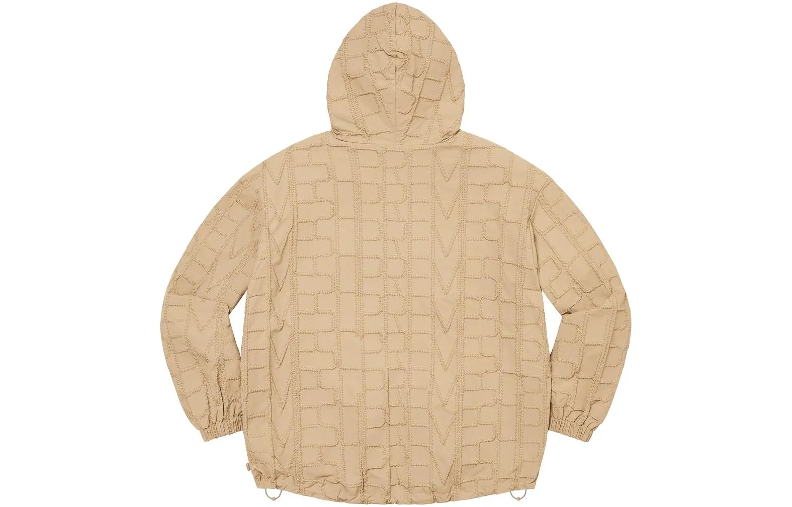 Supreme SS23 Week9 repeat stitch anorak Logo Hoodie 'Brown' SUP-SS23-169 sold by KicksCrew product image thumbnail 3