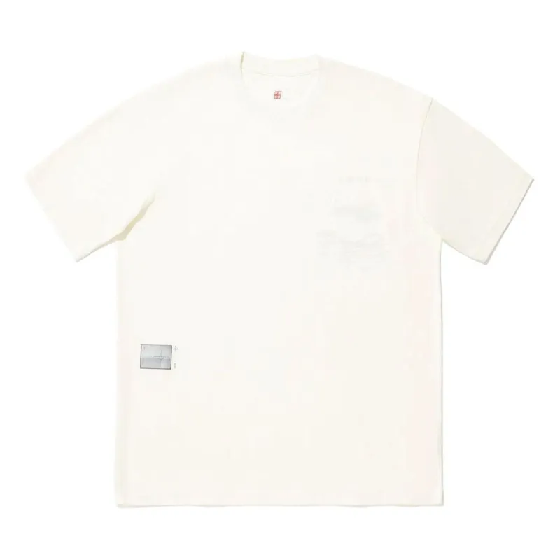 Li-Ning Reburn Graphic T-shirt 'Beige' AHSU233-1 sold by KicksCrew