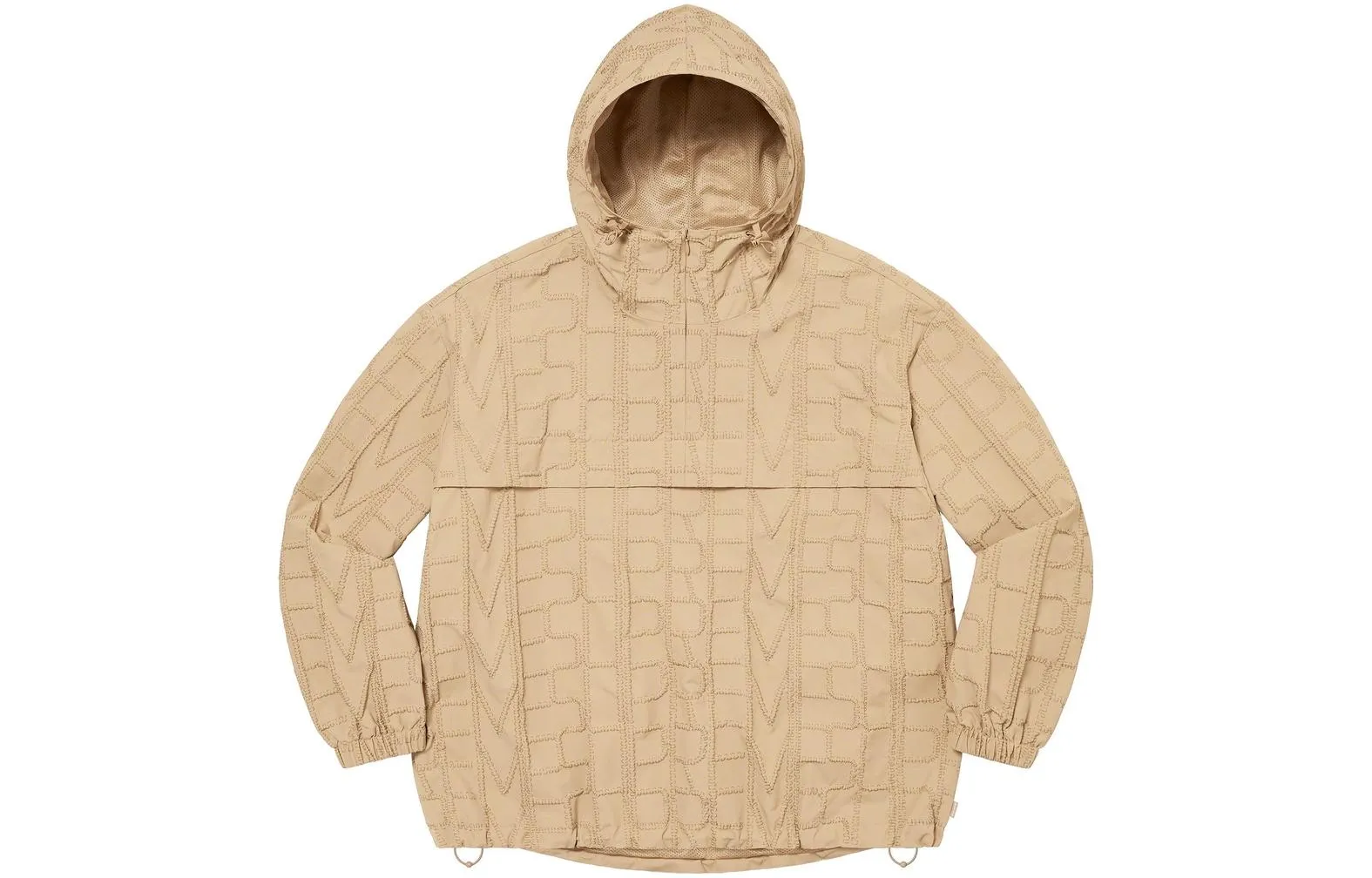 Supreme SS23 Week9 repeat stitch anorak Logo Hoodie 'Brown' SUP-SS23-169 sold by KicksCrew product image thumbnail 2