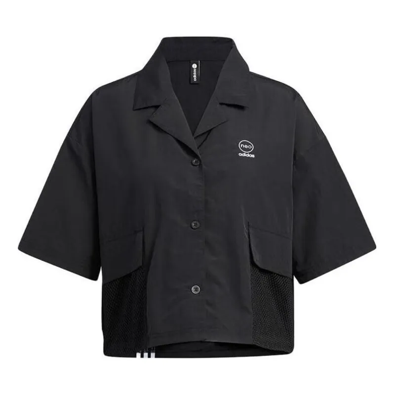 (WMNS) Adidas Neo Util T-Shirts 'Black' IB8891 sold by KicksCrew