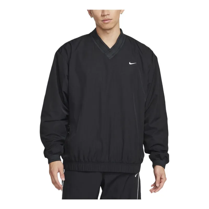 Nike Solo Swoosh Windshirt 'Black' FQ1639-010 sold by KicksCrew