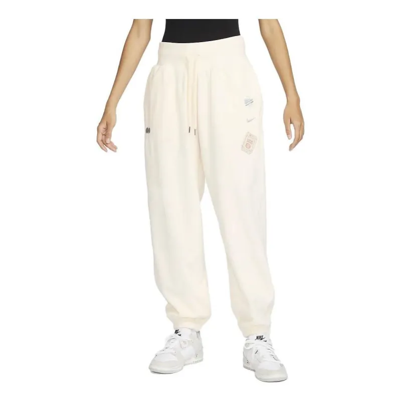Nike x Naomi Osaka Phoenix Fleece High-Waisted Oversized Pants 'White' FD5502-110 sold by KicksCrew