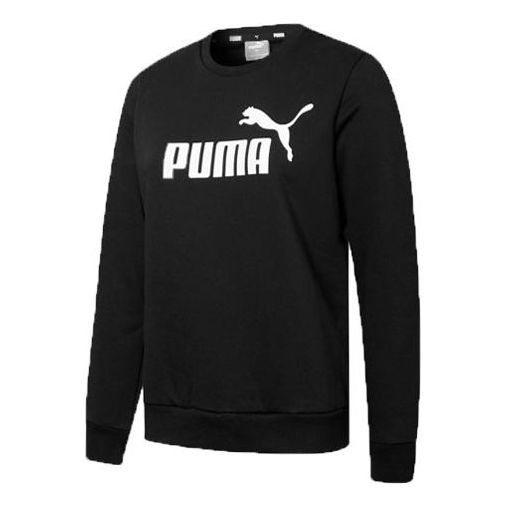 (WMNS) Puma Essential Logo Fleece Crew Neck Sweater 'Black' 847678-01 sold by KicksCrew