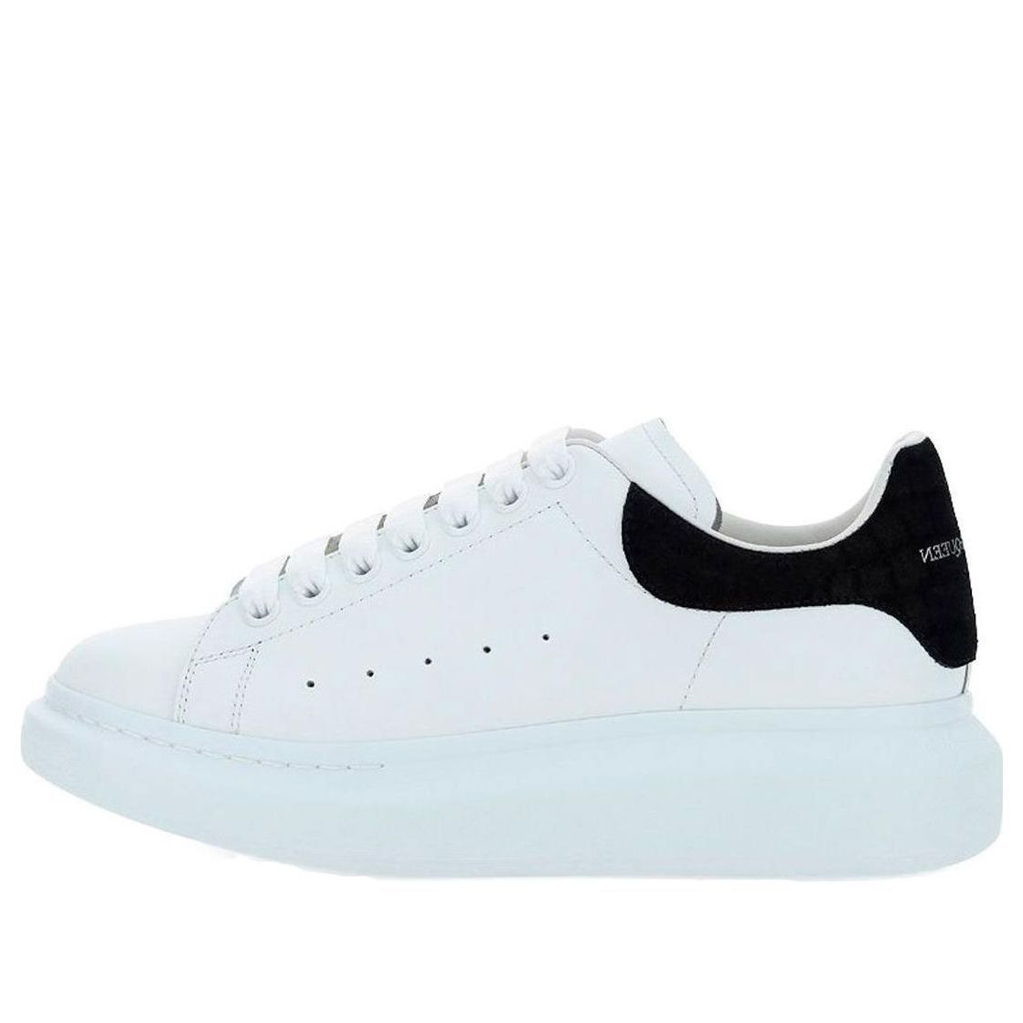 Alexander McQueen Oversized Sneaker 'Black Embossed Suede Crocodile' 625162WHZ4K9061 sold by KicksCrew